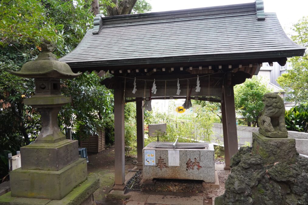 経堂天祖神社 手水舎