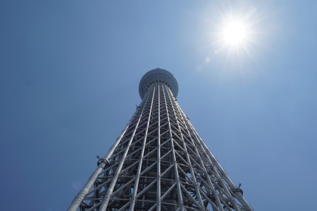 東京スカイツリー 下から見上げるアングル