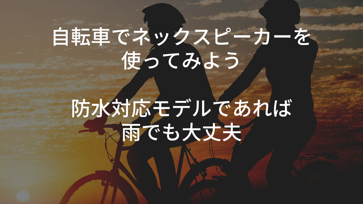 ネック 安い スピーカー 自転車 音 漏れ